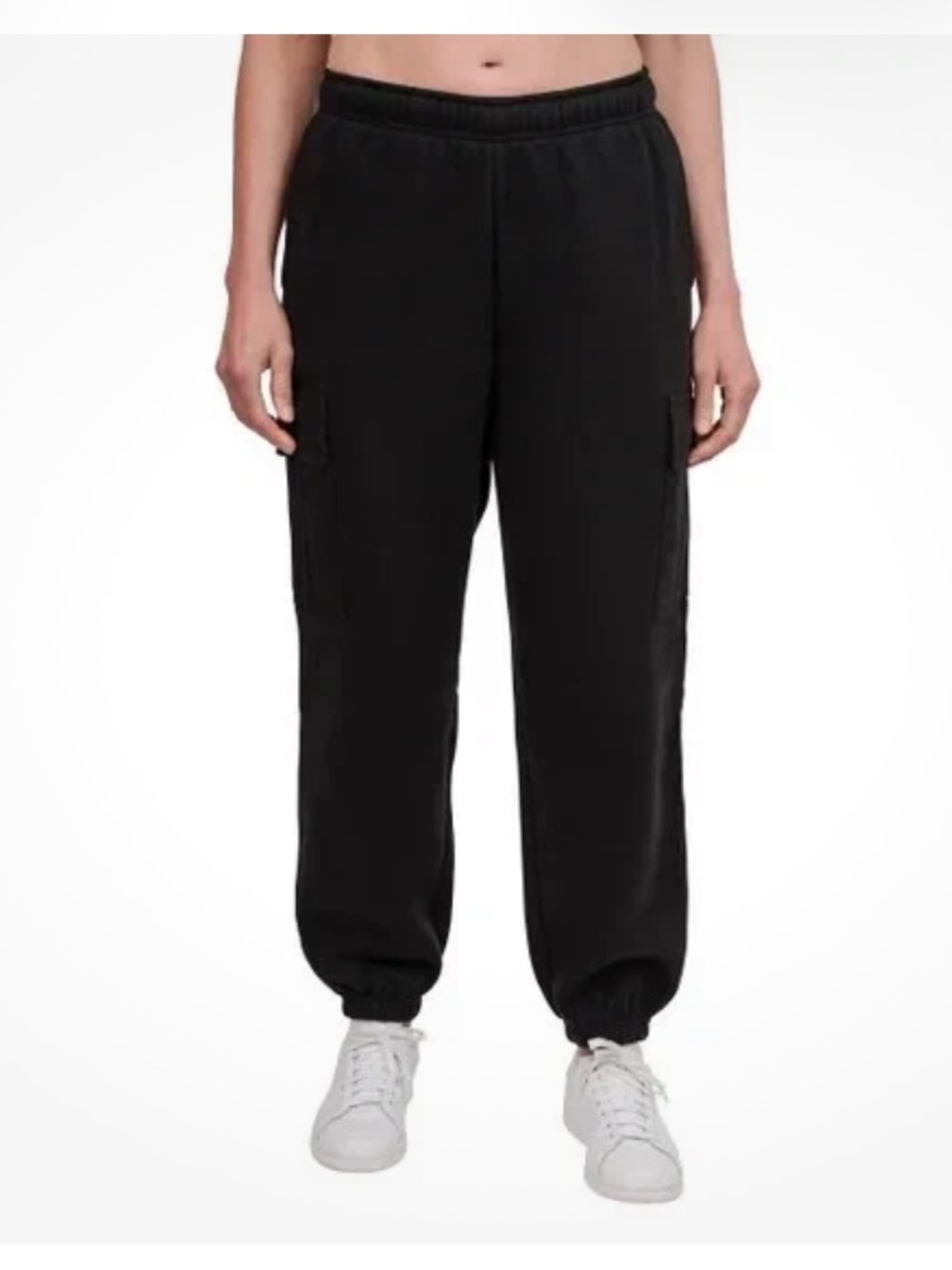 NWT Tuff Athletics Black Cargo Fleece Joggers